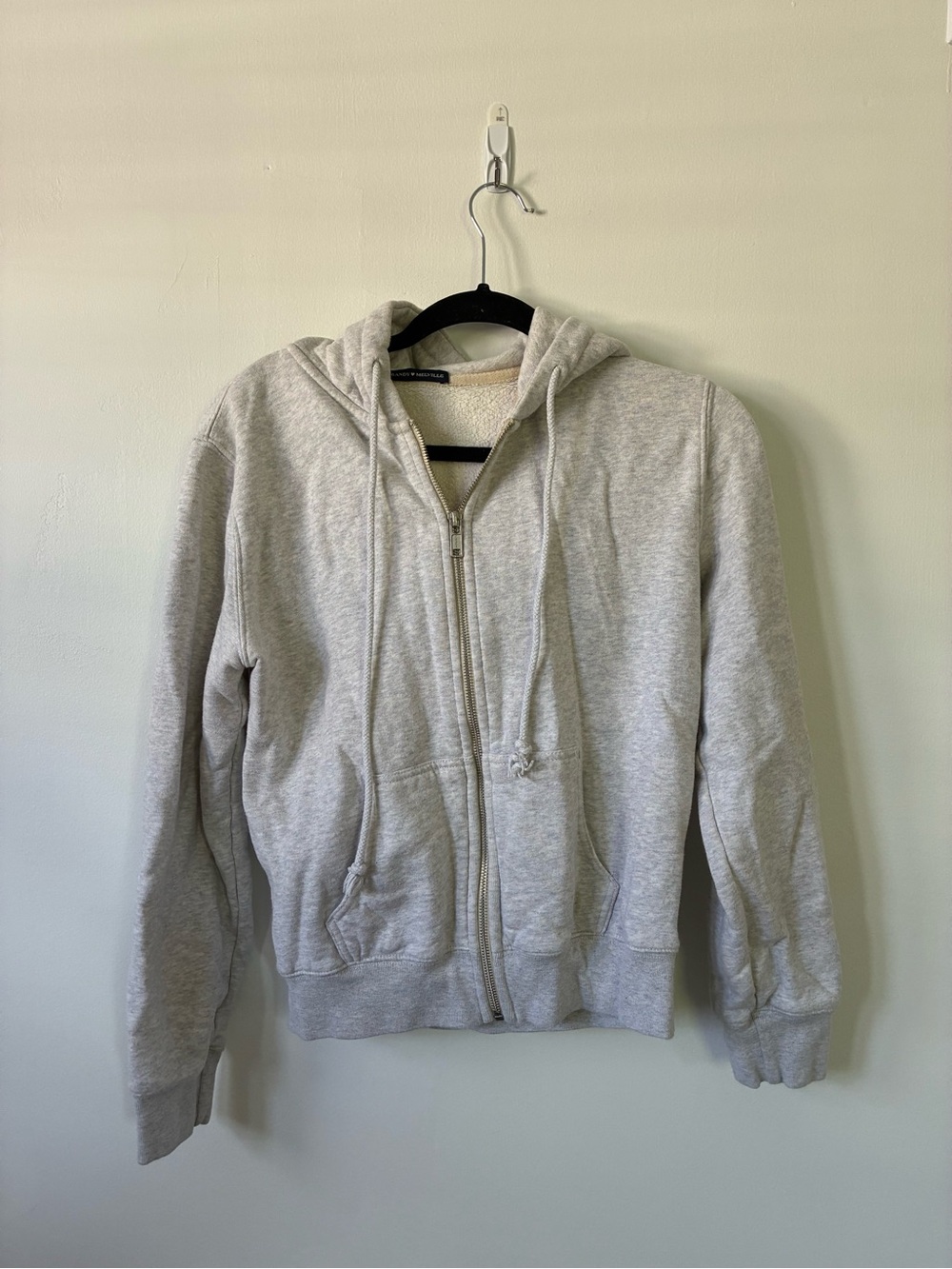 Brandy Melville REGULAR SIZE Christy zip up hoodie